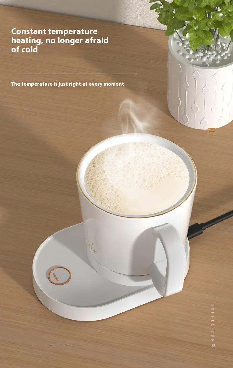 Constant Temperature Stirring Coffee Insulation Wireless Charger Heating Coaster