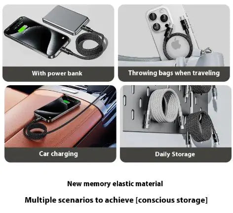 Fast Charge Magnetic Holder Typec Data Cable