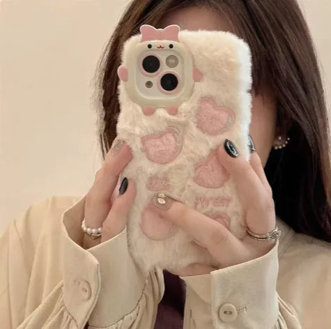 Plush Heart Phone Case