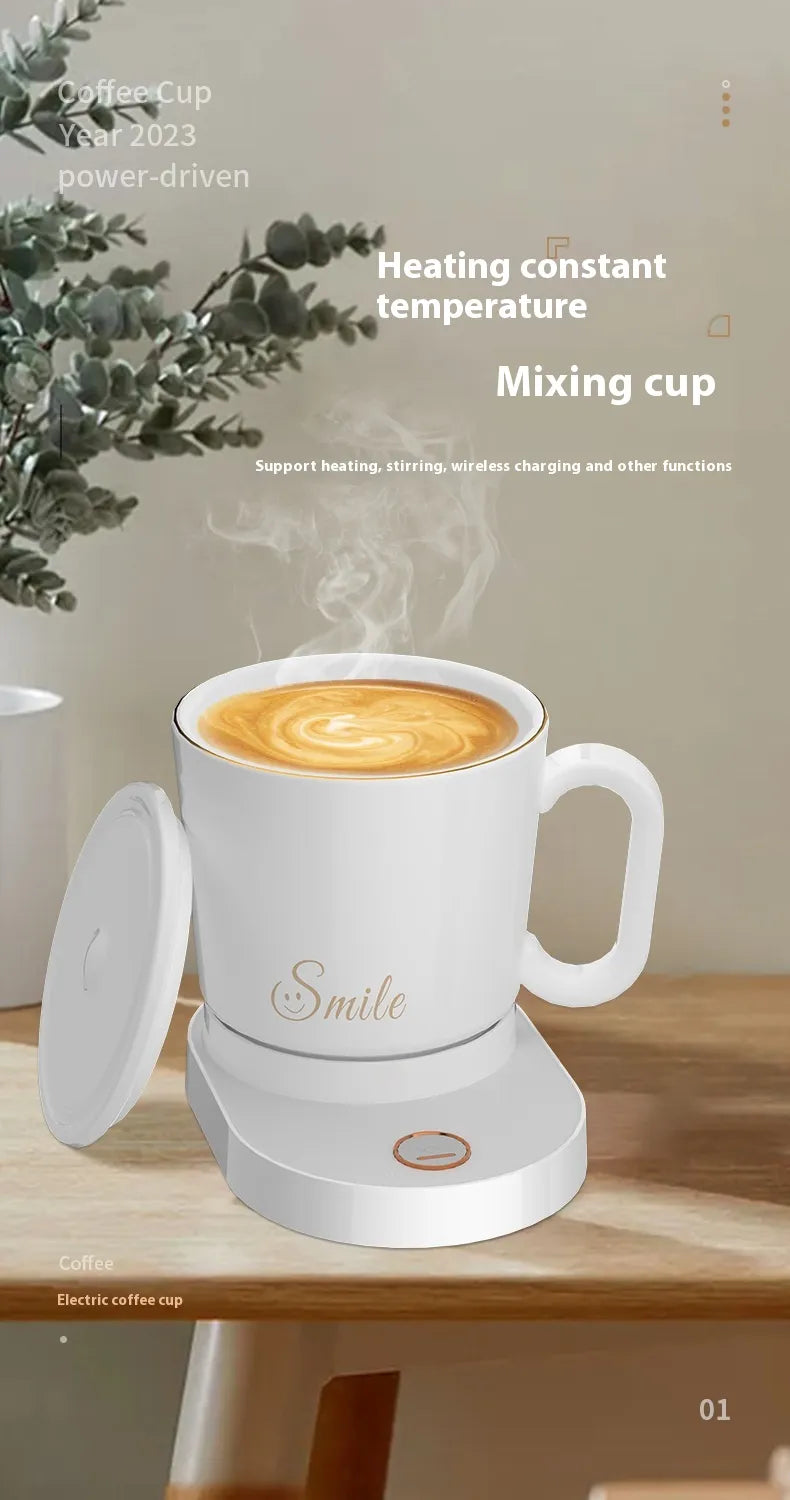 Constant Temperature Stirring Coffee Insulation Wireless Charger Heating Coaster