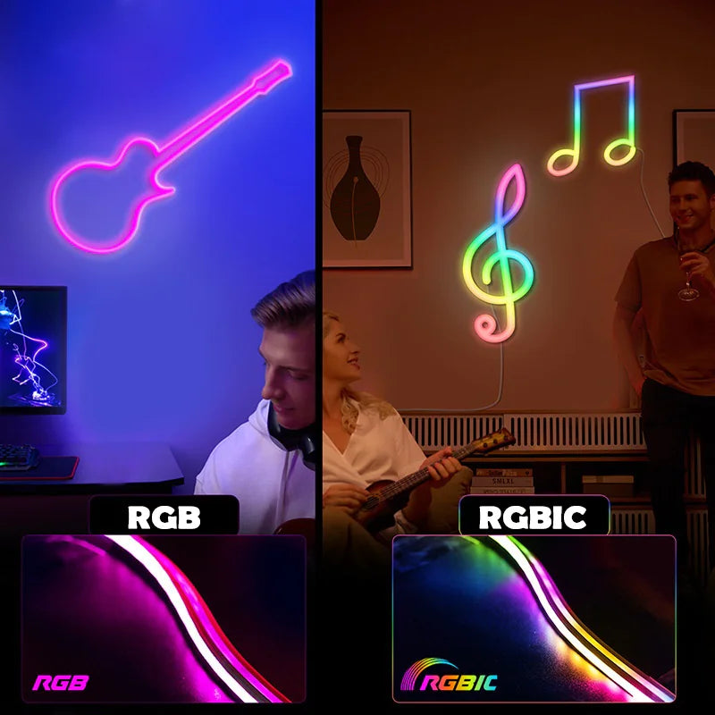 Colorful LED Neon Music Light Bar