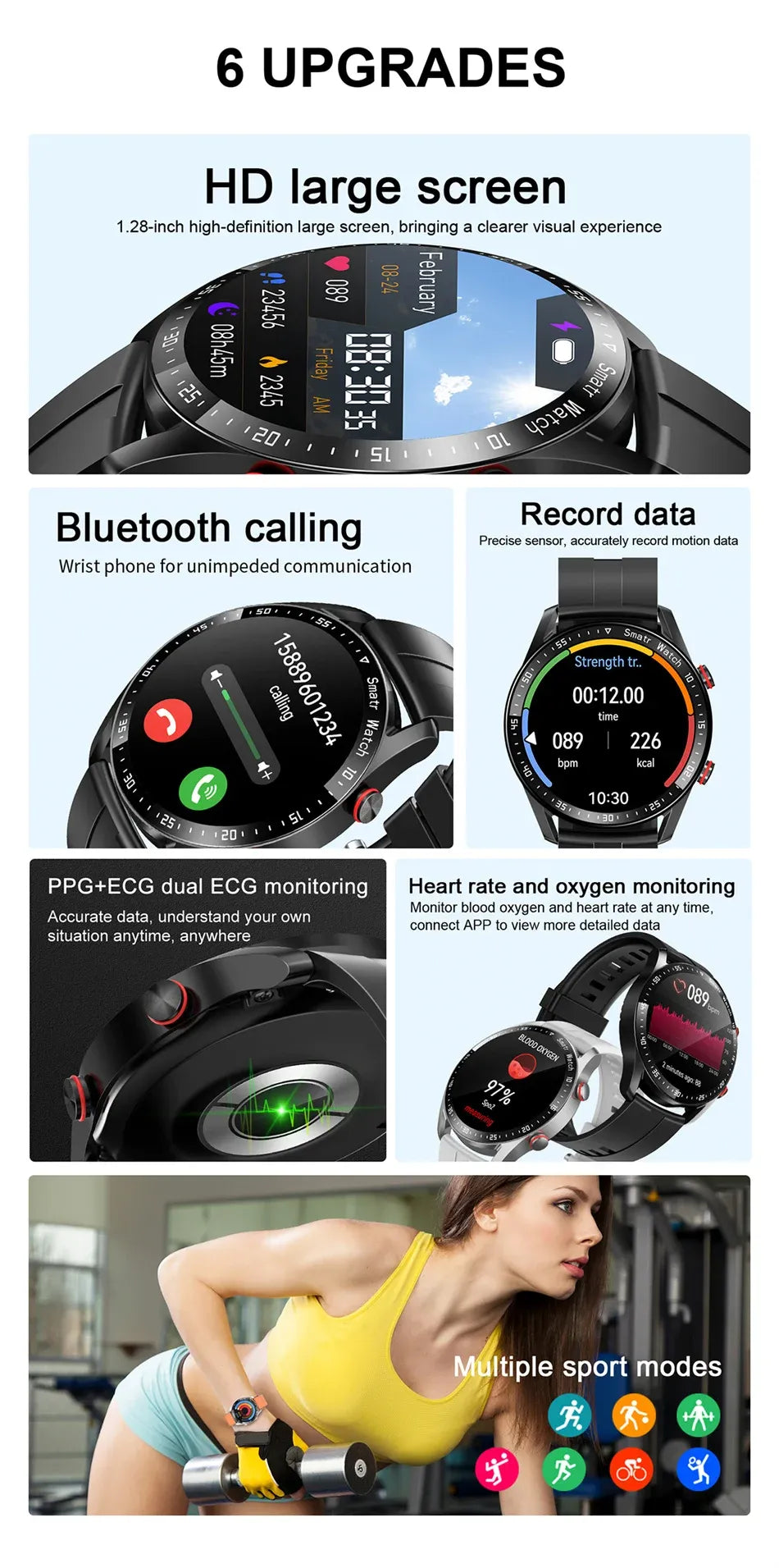 ECG+PPG Smart Watch